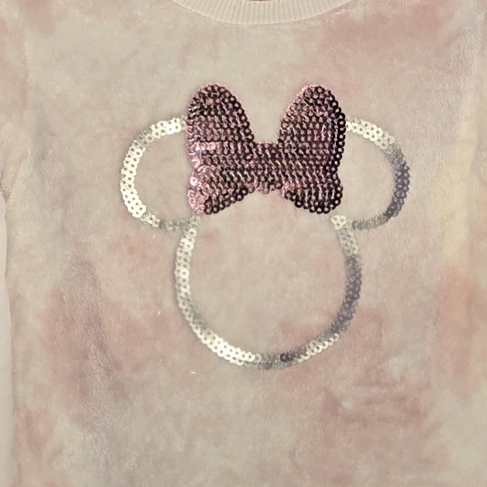 3T Girls. Disney Minnie Mouse Pink and White 100% Polyester Pull over - Picture 5 of 5